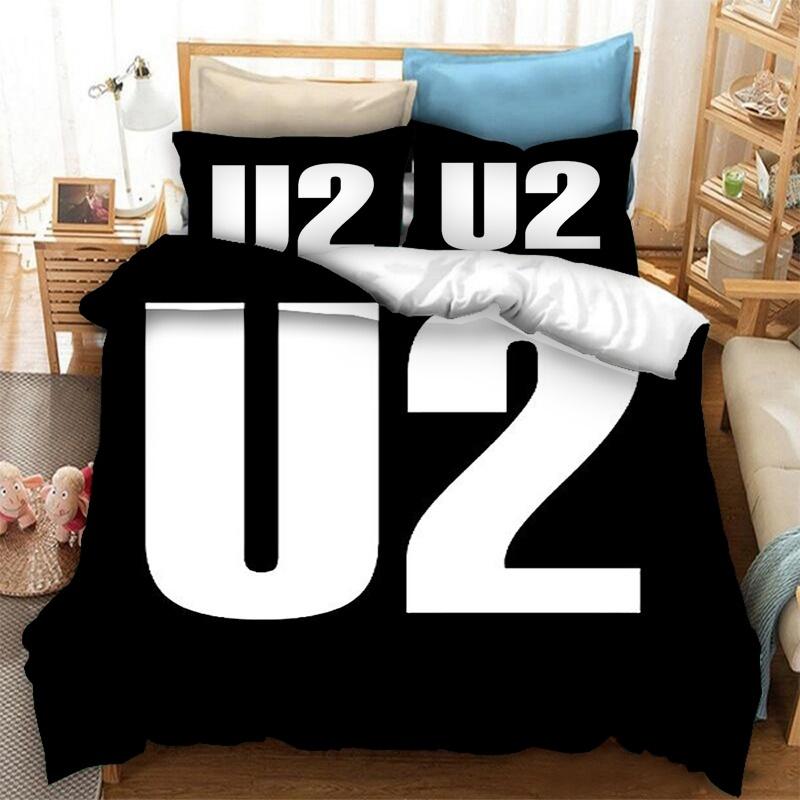 Neuer 3D-Druck Rockmusik Band U Two Bettwäscheset Jungen Mädchen Twin Queen Size Bettbezug Kissenbezug Bett Kinder Erwachsene Heimtextilien