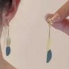 Color summer gorgeous fireworks earrings girl heart dopamine personality contrasting color fun stud earrings long beaded earrings
