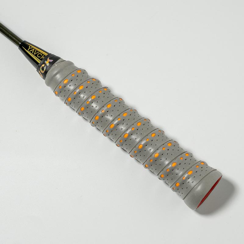 Dual-Color Perforated Grip Tape for Fishing Rods & Sports Rackets: Non-Slip, Breathable, Sweat-Absorbing, Wear-Resistant