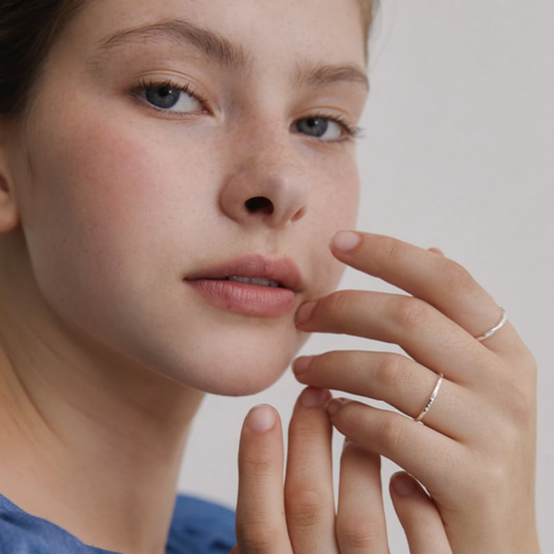 TATIANA (Silver 925) Rumpled Slim Ring CR1845