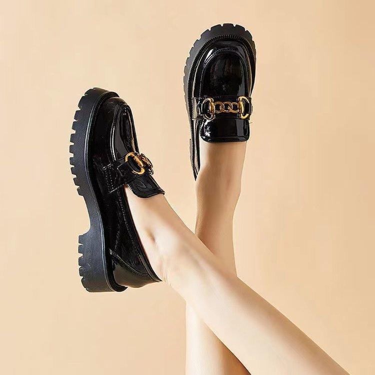 Small leather shoes women's 2025 new spring Korean version jk low-top women's shoes loafers British style platform versatile single shoes women