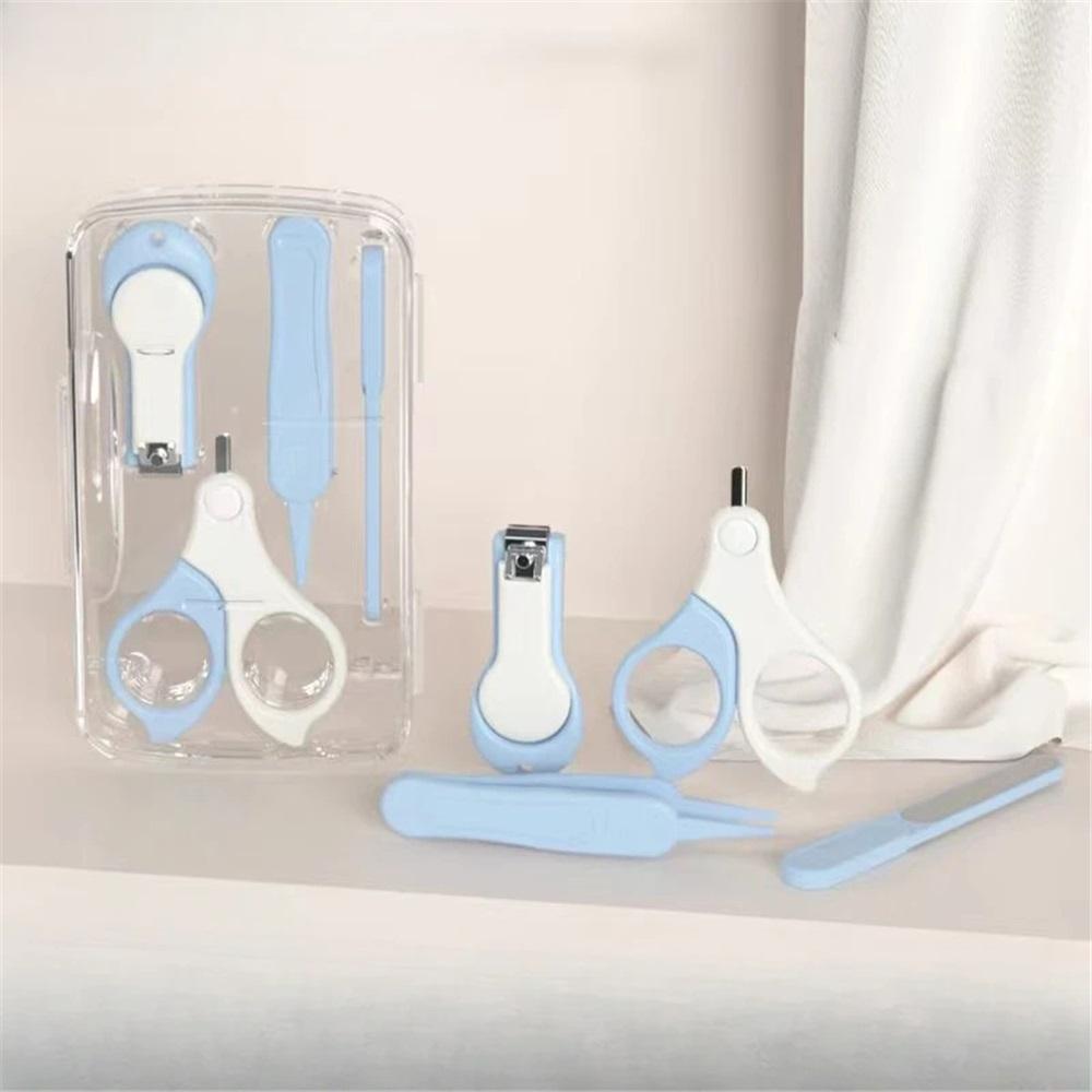 Babies  Nail Clippers Suit Anti-Pinch Nail Clippers Baby Nail Clippers Scissors Nose Clip Ear Pick Nursing Full Set baby care
