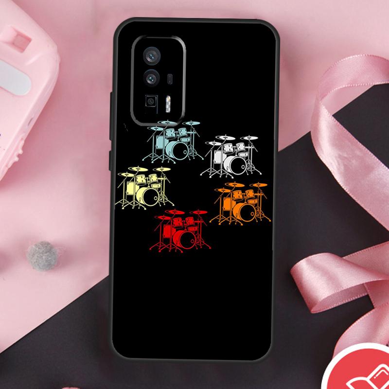 Drum Drummer Music DJ Case For Xiaomi 13 14 Ultra 11T 12T 13T Pro 12 Lite POCO X6 Pro F5 M6 X5 X3 F3 M5s F6 Cover