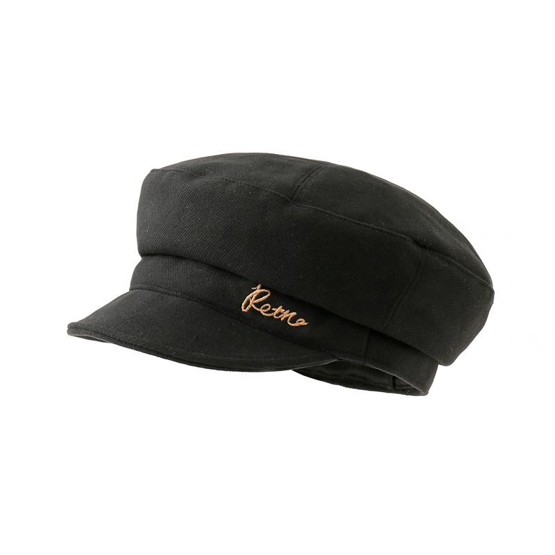 High Quality Xiaoxiangfeng Autumn and Winter Peaked Cap Autumn and Winter Warm British Retro Octagonal Hat Versatile Fried Street Hat Female Tide