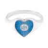 Gucci Anello con Cuore Smaltato G Intrecciate 645544-J8410-8183
