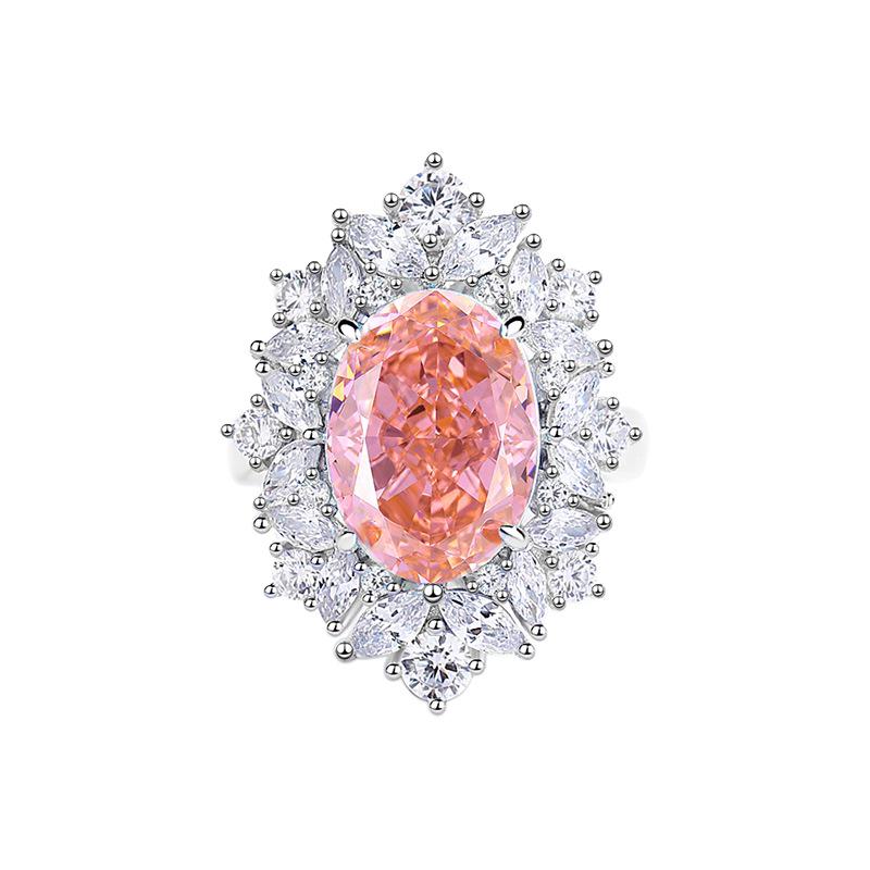 

Кольцо из стерлингового серебра 925 пробы с аквамарином 8A, огранка «Сияющий ледяной цветок», с сапфиром для женщин - Горячий продавец в прямом эфире TikTok