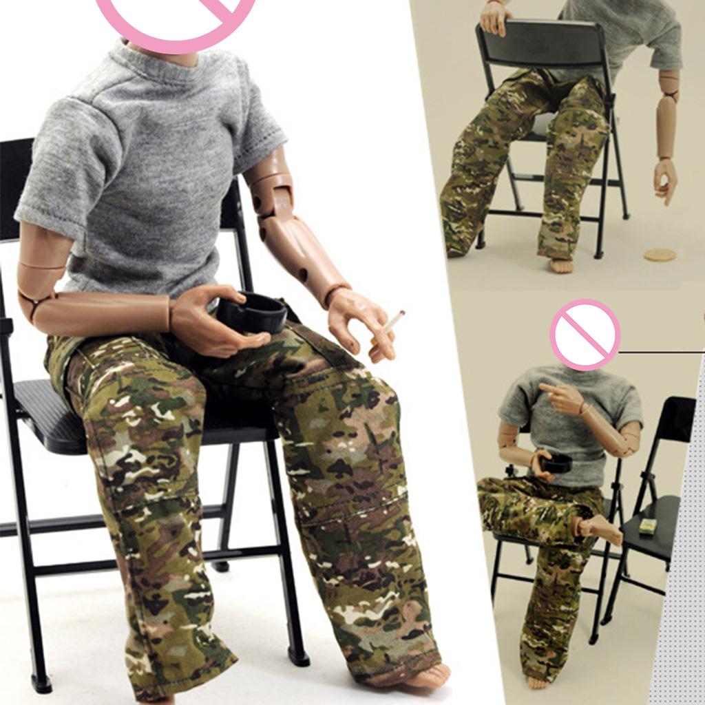 Scaled Mini Foldable Chair Model Simulation Furniture Teenagers Hobby Collection