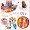 300pcs Wiggle Googly Eyes Self Adhesive for Craft Sticker Eyes 8mm To15mm Assorted Colors Round Plastic Crafts Eyes for DIY Arts