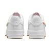 Nike Air Force 1 Low GS Rainbow Lace Swoosh Kids Sneakers White Multi-Color Terra-Blush FQ4948-100