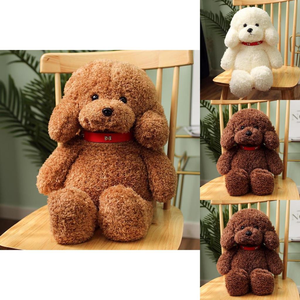 Adorabile Peluche Cane Teddy Cane Cucciolo Seduto Carino Per Bambine Morbido E Coccoloso