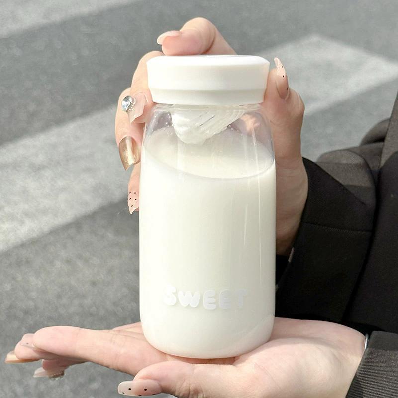 

300ML Mini Small Capacity Water Bottle Portable Pocket Cup With Tea Strainer Reusable Plastic Drinking Cup Drop Heat-resistant 300ml білий