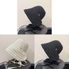 Summer Sun Protection Fisherman Hat For Women With Wide Brim And Striped Cotton Material