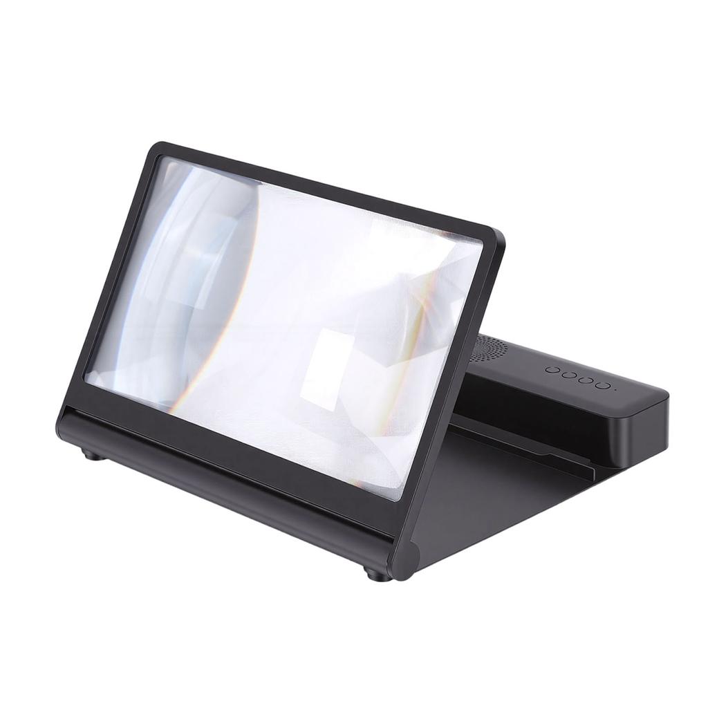 Smartphone Screen Magnifier with Bluetooth Speaker 3D HD Mobile Phone Screen Enlarger for Movies Videos Gaming