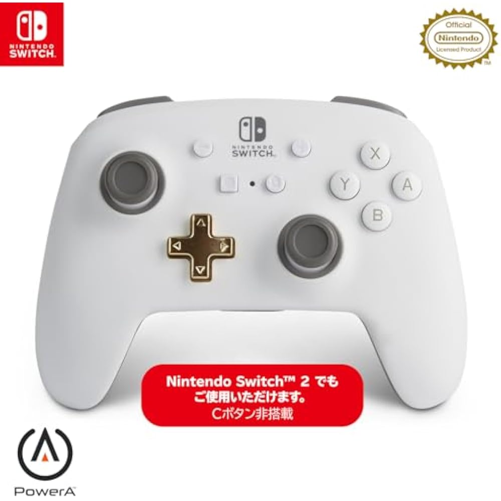 [Nintendo Licensed Product] PowerA Power Enhanced Wireless Controller for Nintendo Switch - White...