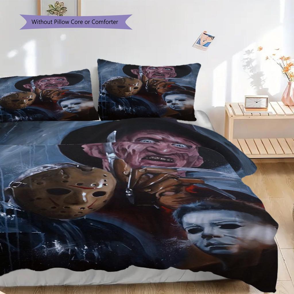 Zombie Art Set Bedding 1 Duvet Cover 2 Pillowcase Without Core Bedding Set Duvet Cover And Pillowcase Soft And Comfortable Bedding