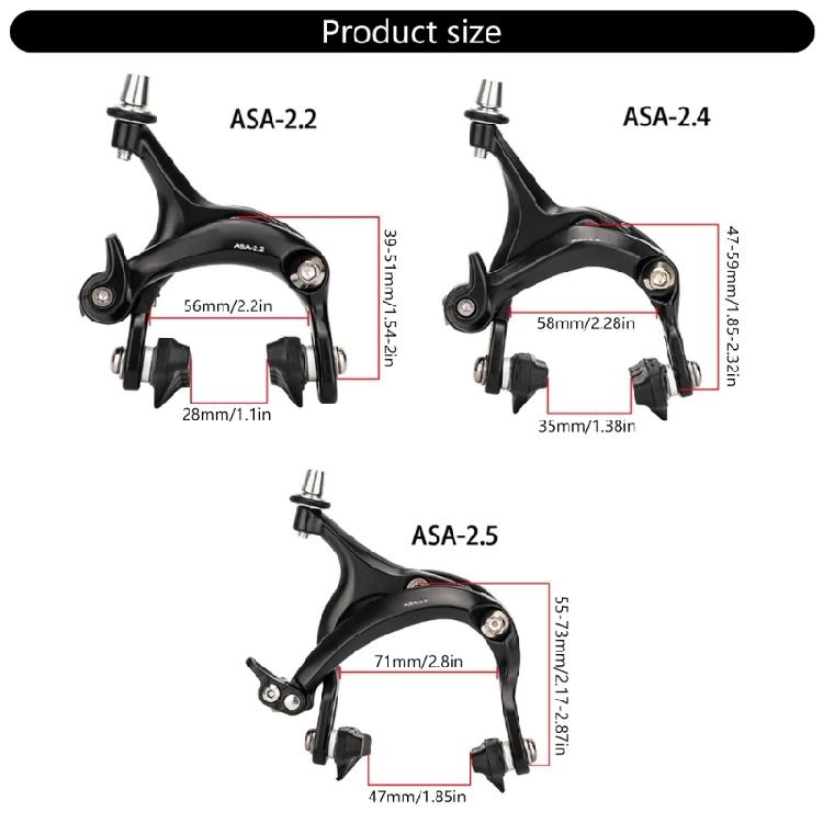 Folding Bike Front Rear Brakes Side Pull Caliper Rims Calipers Bicycles C Type Brakes Calipers Bike Rear & Front Brakes