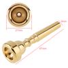 3C 5C 7C Plated Copper Alloy Professional Trumpet Mouthpiece with Rich Tone Gold / Silver