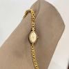 Reloj de Oro GEDI Elegantes Relojes de Pulsera Esfera Ovalada Exquisito Cuarzo Relojes de Moda para Mujer Retro Lujo Pulsera Dorada Reloj