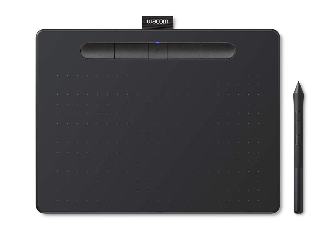 [Amazon.co.jp Exclusive] Wacom Intuos Medium Wireless Pen Tablet with Clip Studio Paint, Black, Android Compatible, Bonus Data Included, TCTL6100WL/K0
