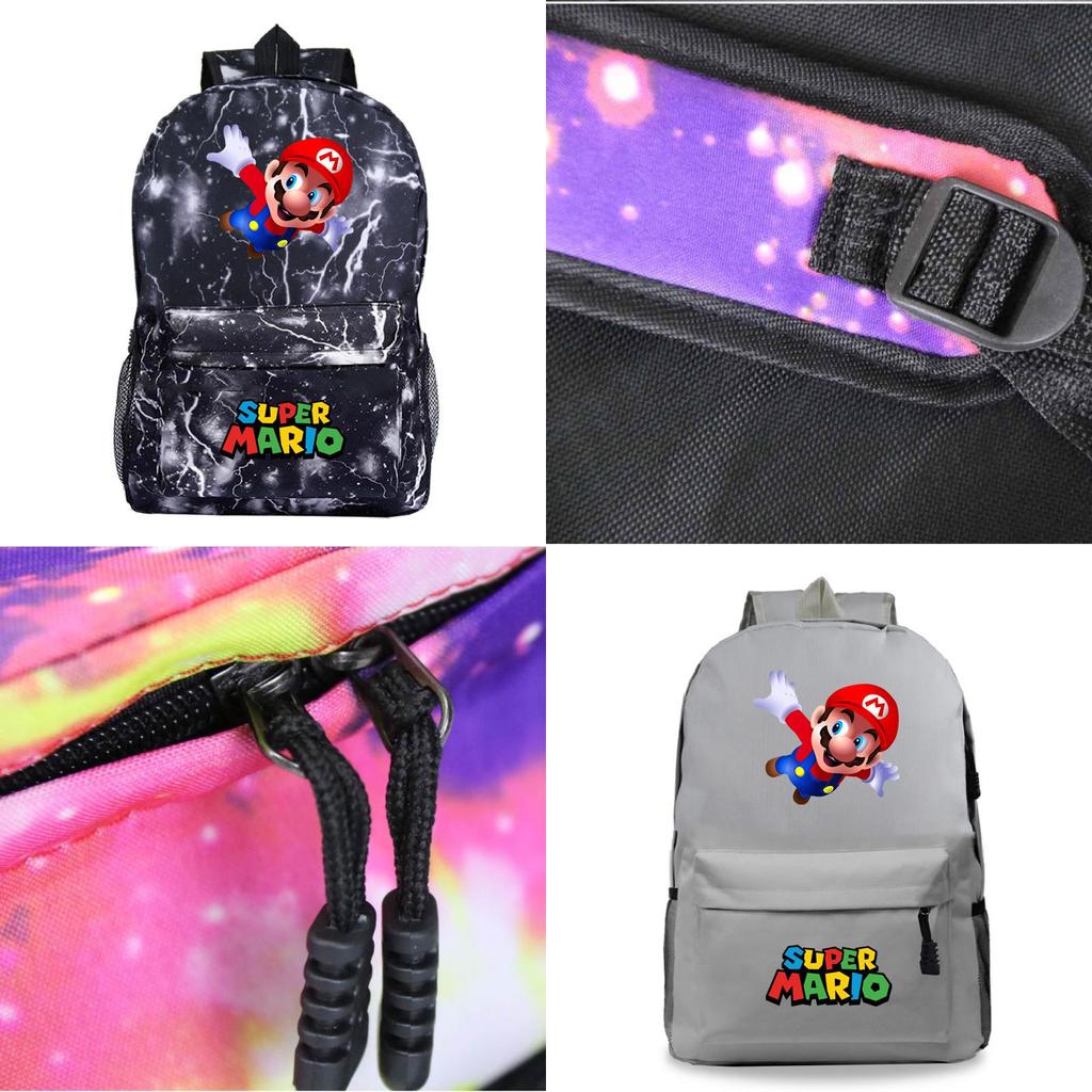 Super Mario Rucksack für Kinder Große Kapazität Schultasche Aus Strapazierfähigem Material