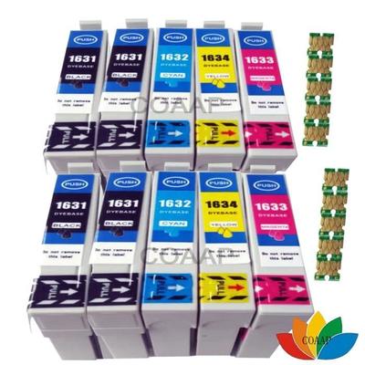 10PK 16 16XL Ink Cartridge for Epson Workforce WF-2010W WF-2510WF WF-2520 WF-2530WF WF-2540 Printer T1631-T1634 T1621