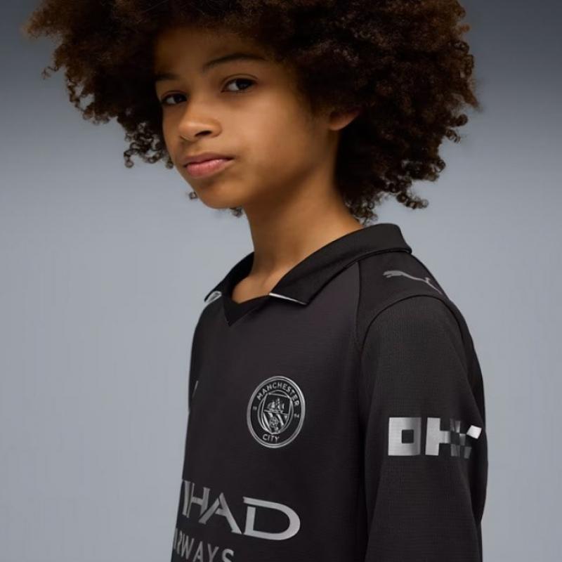 Puma Kids Manchester City Away Long Sleeve Replica Jersey 780354