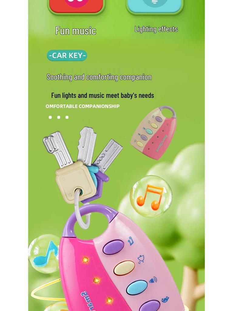 Infant Educational Toy Car Keys with Lights & Music