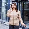 Women's Winter Plus Size Padded Jacket Simple Stand Collar Short-Length Thermal Jacket