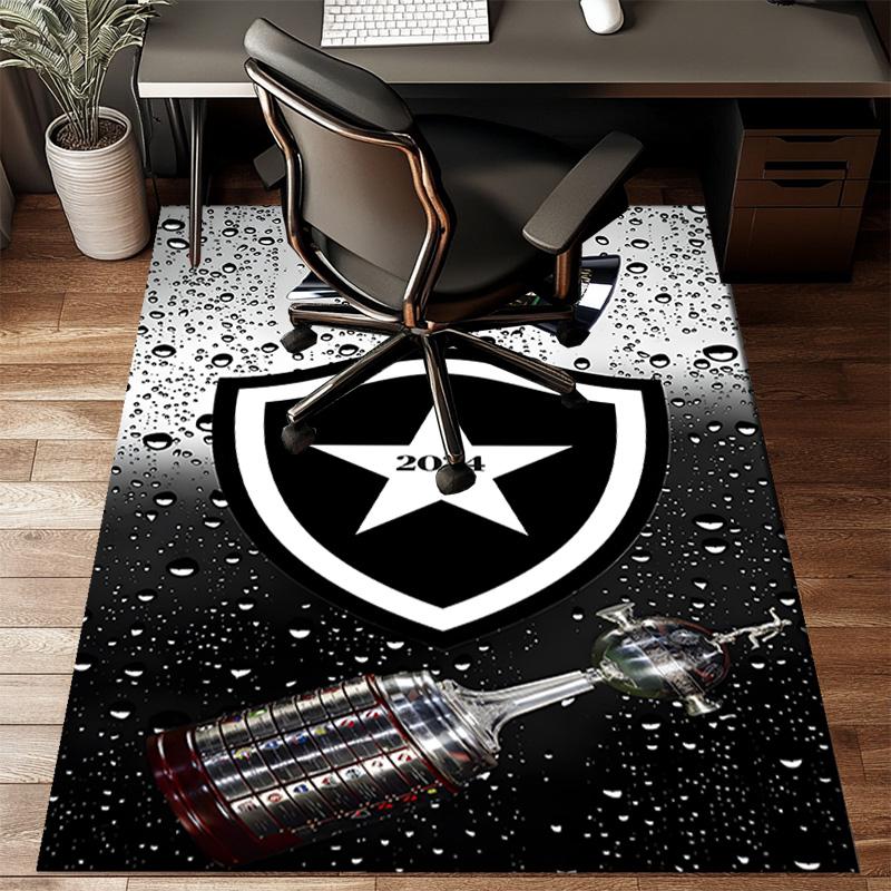 Botafogo Football Club Printed Office Carpet Chair Cushion Entryway Rug, Rugs for Living Room, Bedroom Christmas gifts