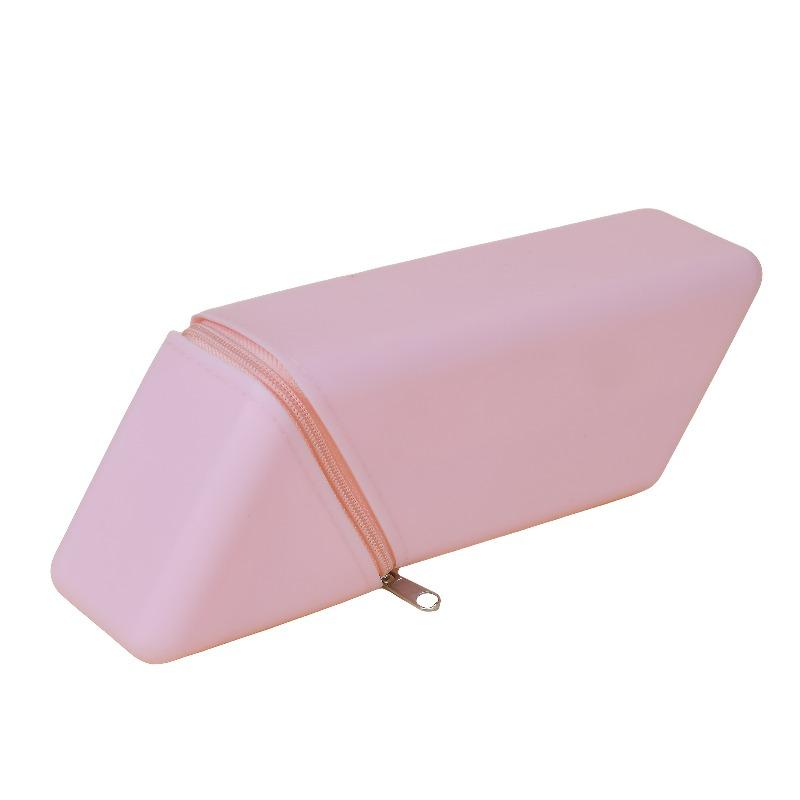 

1pc Cute Pencil Case, Indoor and Outdoor Multifunctional Waterproof Silicone Storage Box, Used for Storing Study Supplies світло-рожевий колір