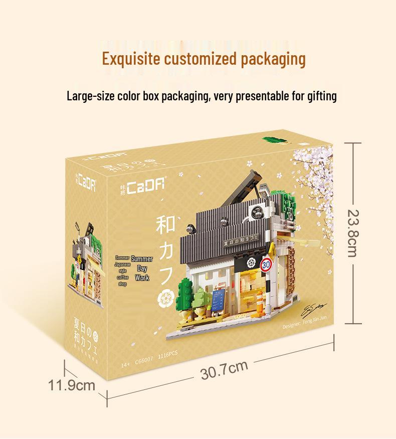 Street View Series: Japanese Bun Shop Building Blocks Toy for Kids