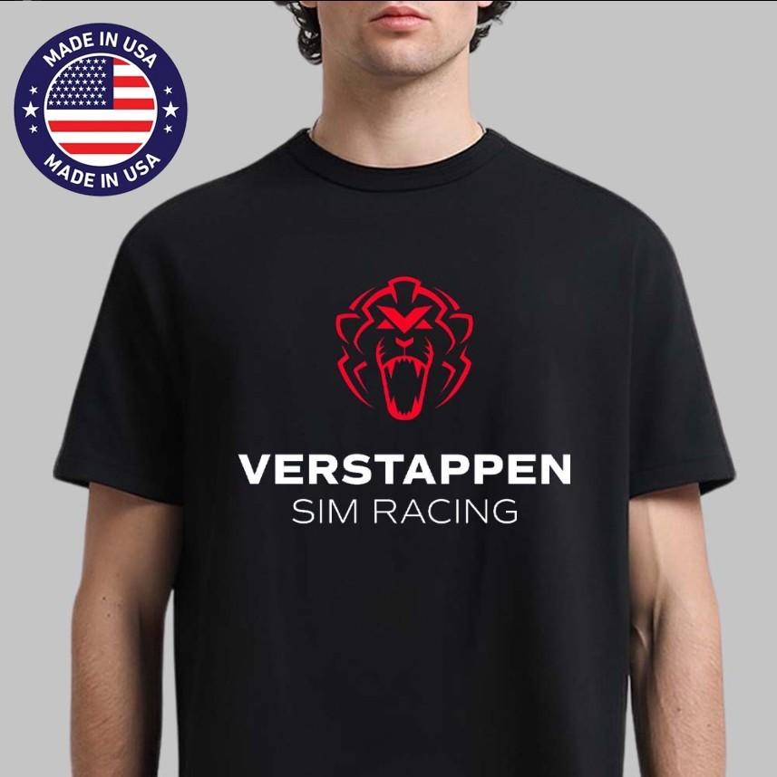 Max Verstappen Sim Racing Logo TShirt F1 Driver Fan Tee Unisex T-Shirt M