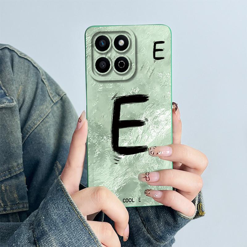 

For Huawei Honor X7C Capa Play 60 Plus Funda 200 Smart Soft Silicone Phone Case HonorX7c Protective Letter Pattern Printed Cover Honor X7C