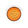 10-30V Hot Selling 4 Inch Round LED Indicator Tail Stop Reverse Flashing Light for Truck Trailer Rear Lamp with Chrome Grommet