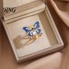 Enamel Butterfly Scarf Ring Ring, Sparkling Rhinestone Slide Retro Elegant Wrap Holder for Women Neckerchiefs Scarves Shirts Buckle
