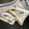 100% Natural Real Silk Scarf Women Female Poncho Headband New Bandana Square Scarves Wrap Kerchief Mulberry Spring Fashion Hijab
