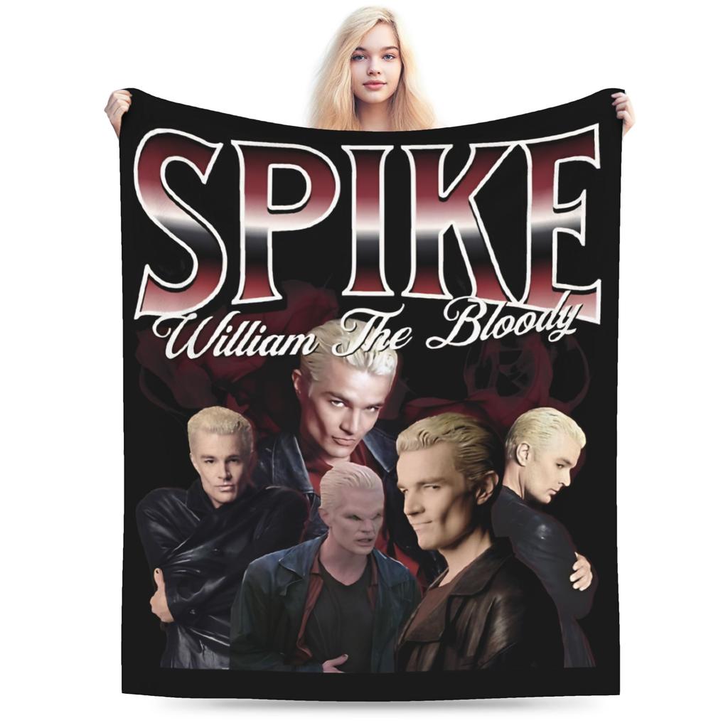 Buffy Spike Throw Blanket for Couch  Soft Fuzzy Plush Blanket 50x60 Inch Multiple Sizes Bedspreads for All Seasons