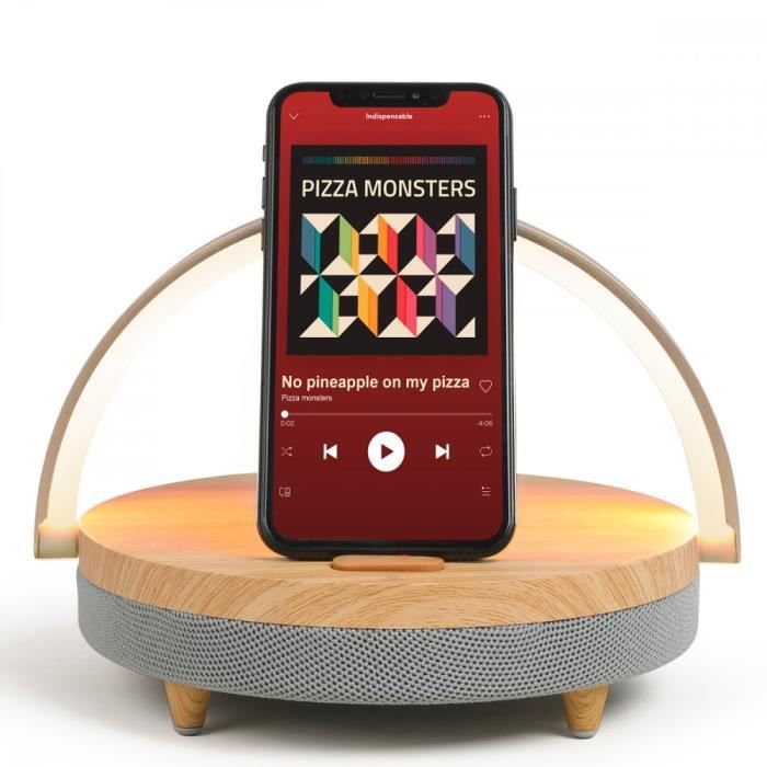 Lampe de chevet enceinte led