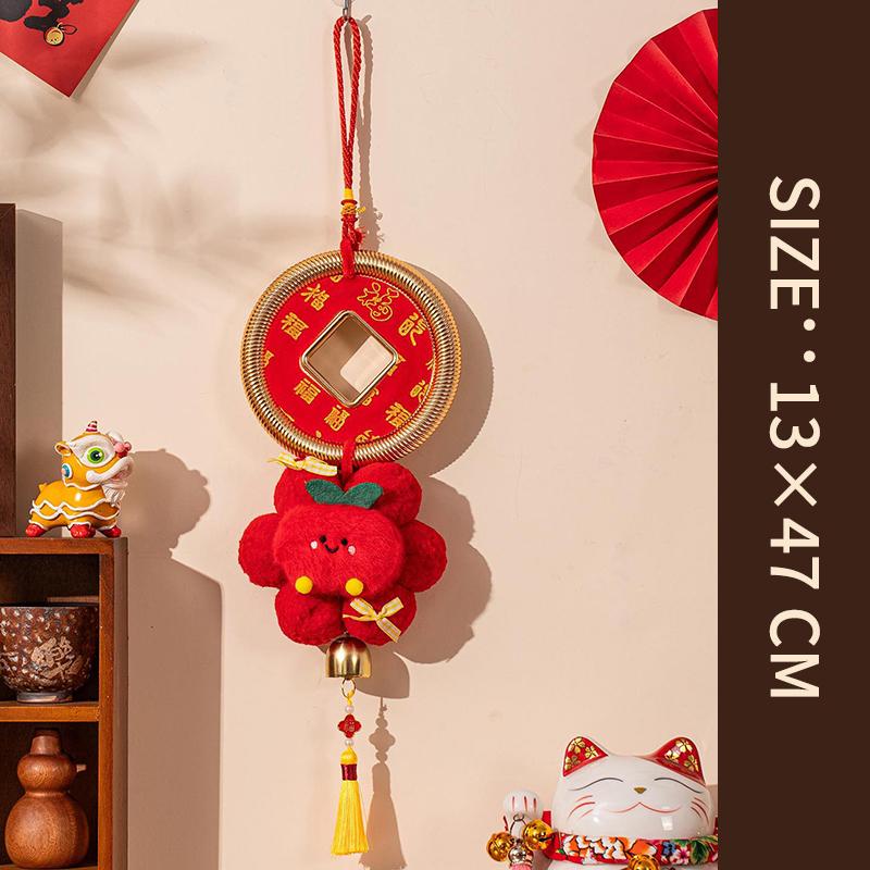 Year of Horse Hanging Ornament with Tassel Chinese New Year 2026 Door Hanging Ornaments Spring Festival Party Pendant