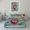 Highland Cow Art Print Set Multiple Sizes Kid'S And Adults' Bedroom Exquisite 3Pc Bedding Set, Gift