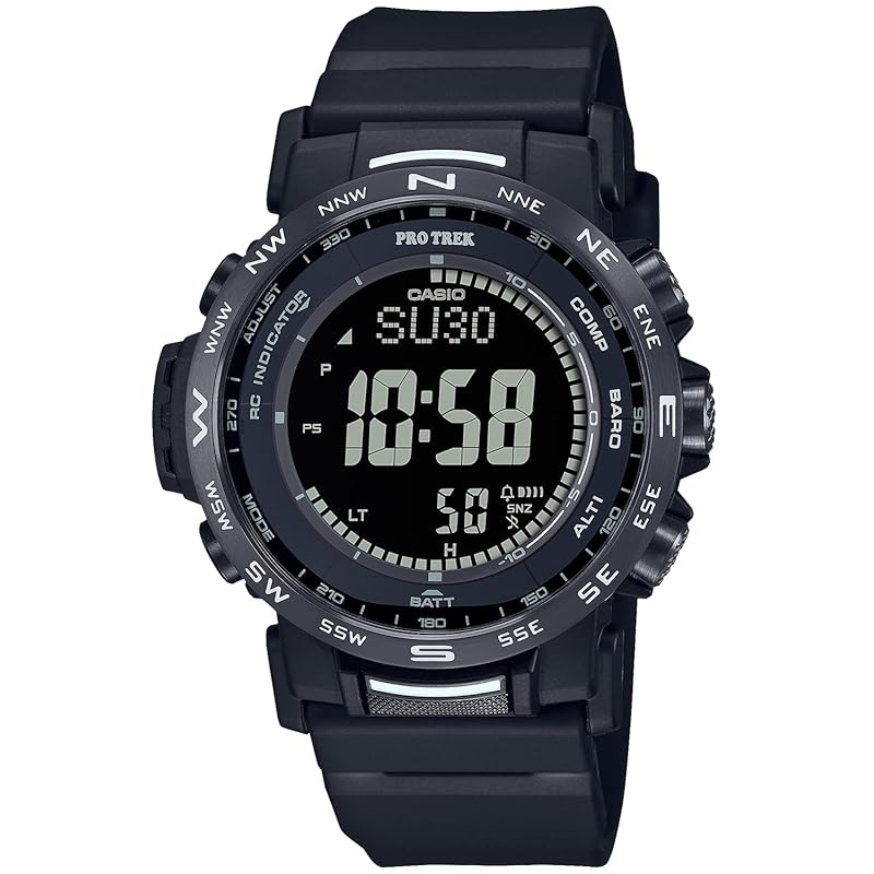 

[Casio] watch pro trek [] climber line radio solar Adopts biomass plastic PRW-35Y-1BJF men s all black