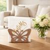 Retro Style Wooden Sunflower Napkin Holder Decorative Detachable Napkin Storage Box Cute Animal Shaped Business Card Stand
