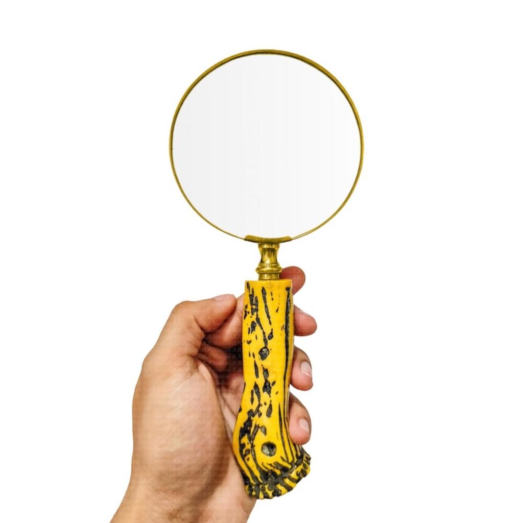 10X Brass Magnifying Glass with Bone Handle | Gifts for Boys Girls Dad Mom Seniors, Anniversary Birthday, Christmas Decor