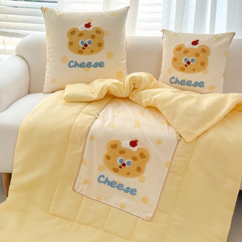 2025 Foldable Car Interior Cushion & Blanket: Converts Between Backrest Pillow and Air Conditioning Quilt