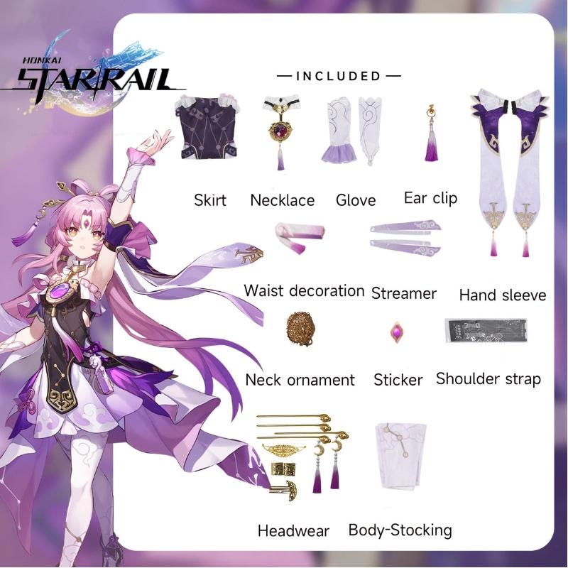 Rail Fu Honkaistar Xuan Cosplay Ancient Costume Dress Halloween Party Girl Prop