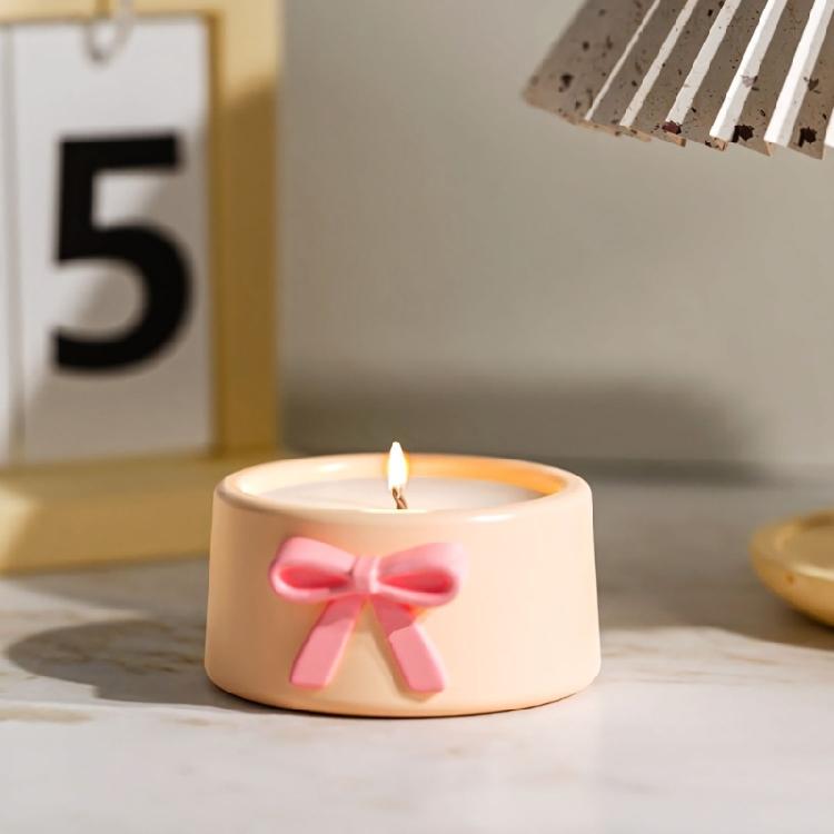 Silicone Crafting Mold Bowknot Shape Storage Container Moulds for Decorative Bowls and Succulents Planter Creations