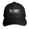 In Flames Рок-гурт Червона Шестикутна Зірка Кепка Модна Повсякденна Бейсболки Регульована Кепка Хіп-Хоп Літо Унісекс Бейсболки