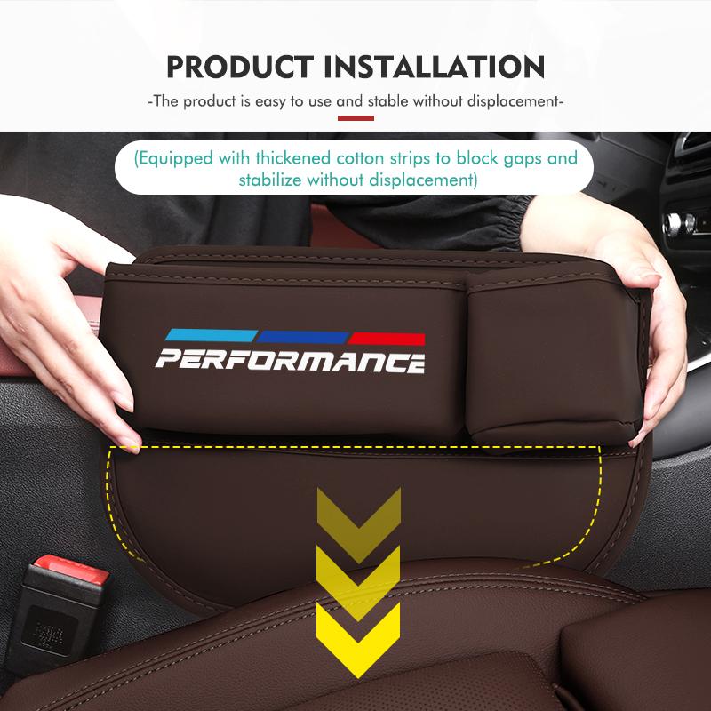 Universal Car Seat Gap Filler Water Cup Phone Key Storage Box For BMW E91 X5 E70 F11 E30 F31 X3 F25 F32 x7 YDSW2