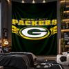 Wall Hanging Tapestry Green Bay Packers Print Cloth for Living Room Bedroom Home Decor