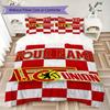 Benutzerdefinierter Name 1. FC Union Berlin Bettwäsche, Steppbett Set Bettbezug Kissenbezug Zuhause Geburtstagsgeschenk(1 Bettbezug + 2 Kissenbezüge, ohne Füllung)_xia